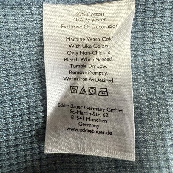 Eddie Bauer Eddies Favorite Thermal Snap Front Hoodie Mens Small Outdoors Hiking - Picture 4 of 8